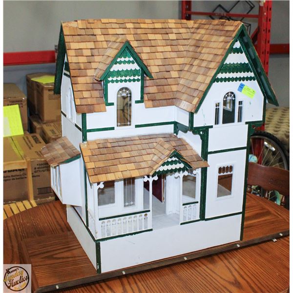 HANDMADE WOODEN DOLLHOUSE MULTI-LEVEL