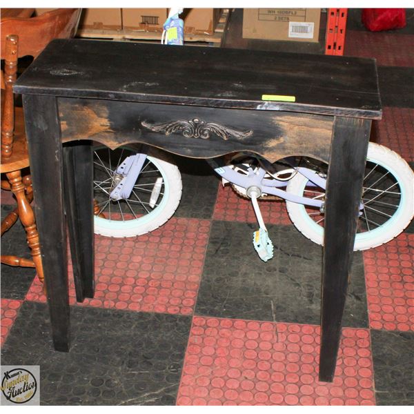 BLACK ENTRY WAY TABLE 30"X10"X30"