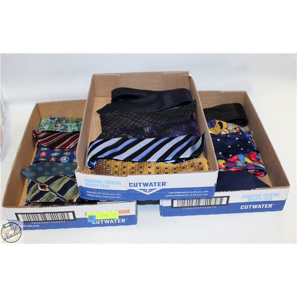 3 FLATS OF MENS TIES