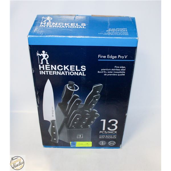 HENCJEKS INTERNATIONAL KNIFE SET $200 RETAIL
