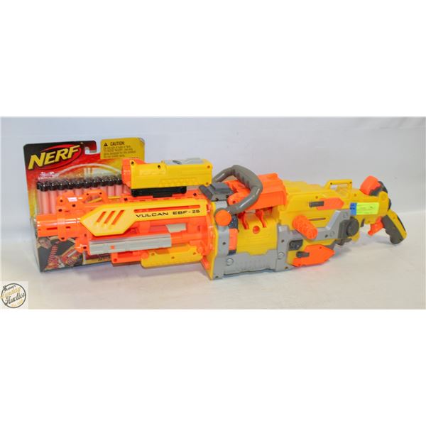NERF GUN VULCAN EBF-25 WITH FULL REFILL PACK