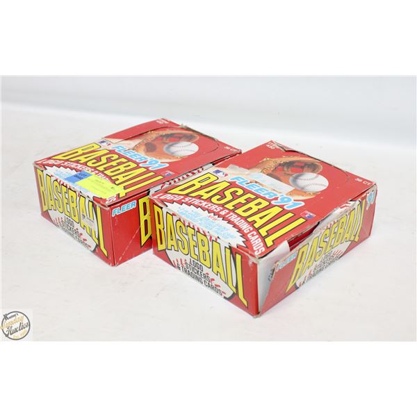 (2) SETS OF 1991 FLEER BASEBALL CARDS