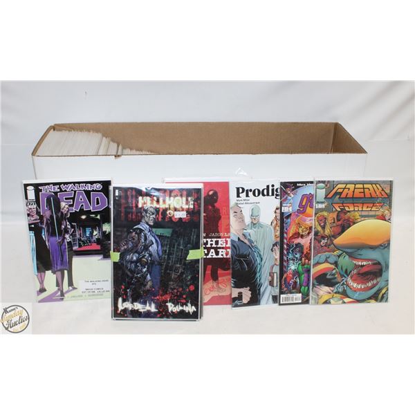 LONG BOX OF IMAGE COMICS, ALL BAGGED