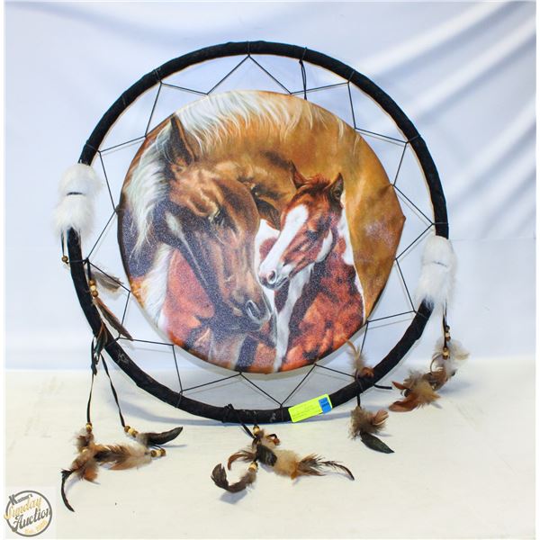DREAM CATCHER LARGE 24 INCH WITH HORSES