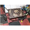 Image 1 : AFRICAN SAFARI STOOL WROUGH IRON FRAME 34" X 24" X