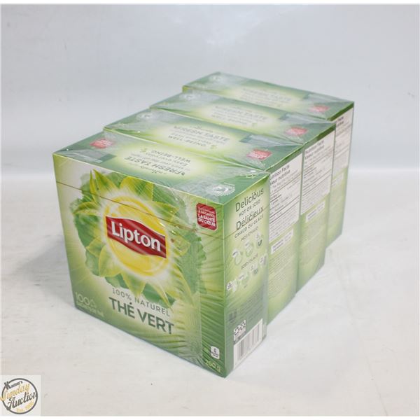 4 BOXES OF LIPTON GREEN TEA BB MARCH 2025