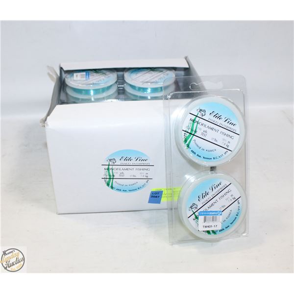 CASE OF 17 LB TEST MONOFILAMENT FISHING LINE