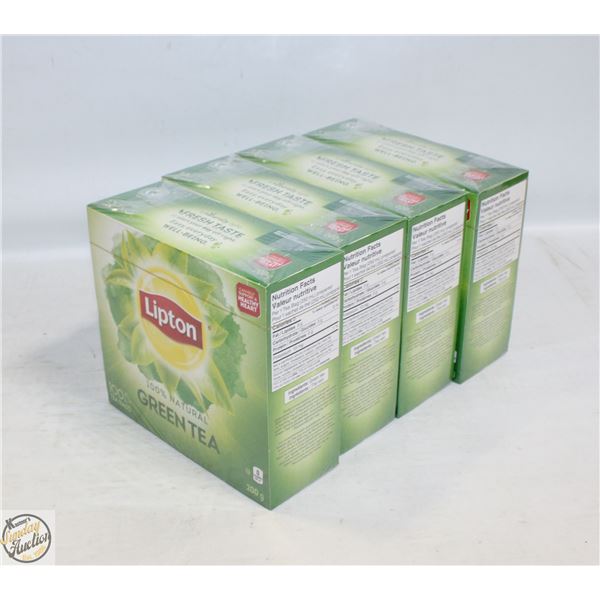 4 BOXES OF LIPTON GREEN TEA BB MARCH 2025