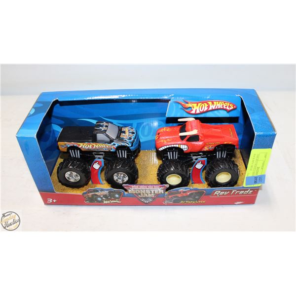 2006 HOT WHEELS MONSTER JAM 2 PACK REV TREDZ