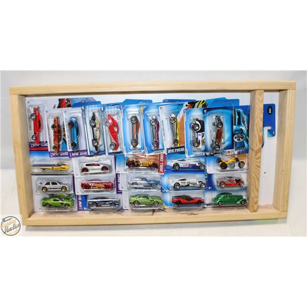 HOT WHEELS 25 CAR SHADOW BOX