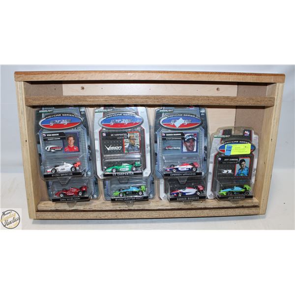 GREENLIGHT INDYCAR SERIES GARAGE 7 CAR SHADOW BOX