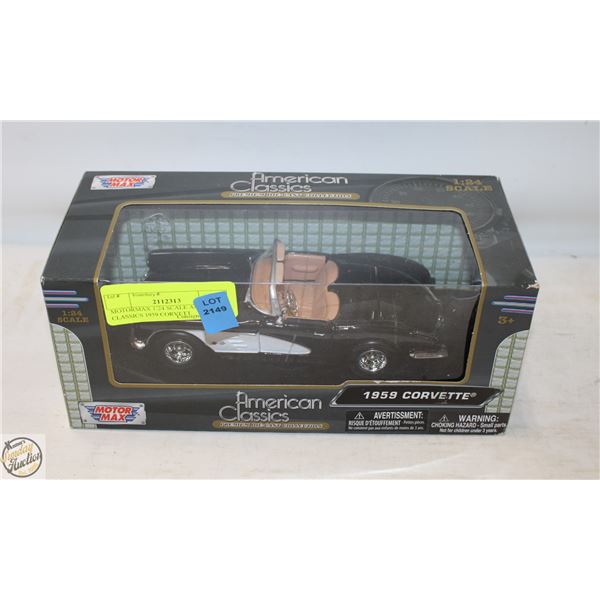 MOTORMAX 1:24 SCALE AMERICAN CLASSICS 1959 CORVETT