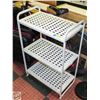 Image 1 : 3 TIER METAL GARAGE RACK H-35.5" W-13.5" L-23"