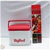 Image 1 : BIG RED COOLER + NEW BBQ KABOB SCEWERS