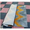 Image 1 : SHOWROOM FLOOR MODEL GREY/YELLOW RUG