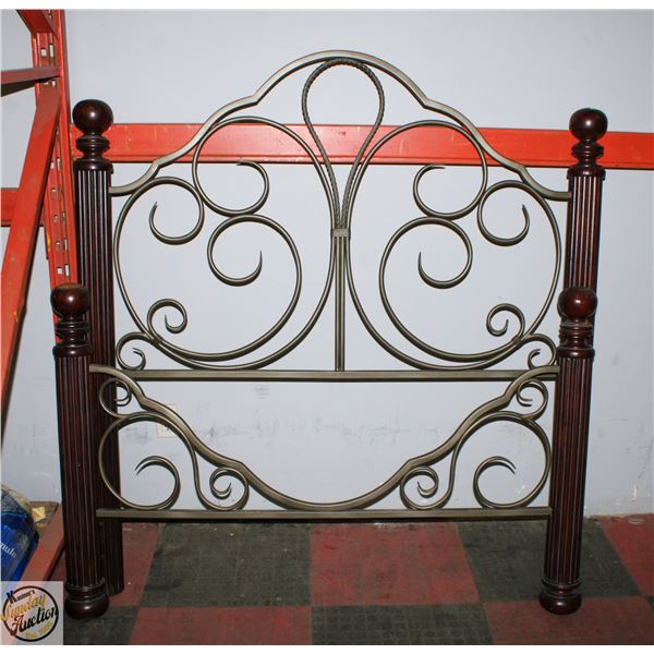 METAL ART DECO HEAD BOARD AND FOOTBOARD