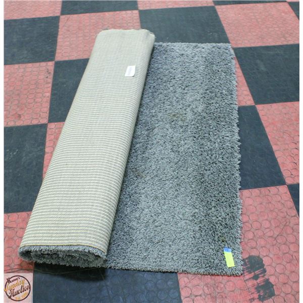 SHOWROOM FLOOR MODEL GREY SHAG RUG