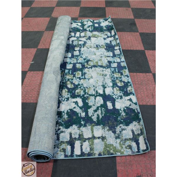 SHOWROOM FLOOR MODEL BLUE PATTERN RUG