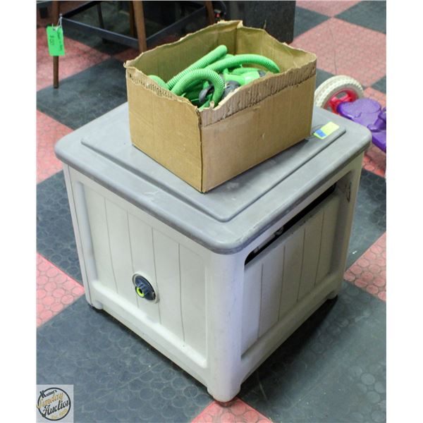 YARD GARDEN REEL BOX + HOSE + SPRAYER