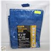 Image 1 : SHOPRO 8FT X 10FT UTILITY TARP - BLUE