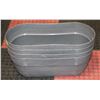 Image 1 : FOUR GRAY PLASTIC OVAL PLANTERS 6" W 12" L & 12" H