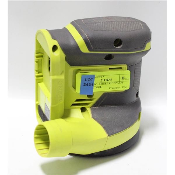 RYOBI 18V CORDLESS 5" PALM SANDER TOOL
