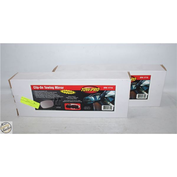 2 CLIP-ON MIRROR EXTENDERS