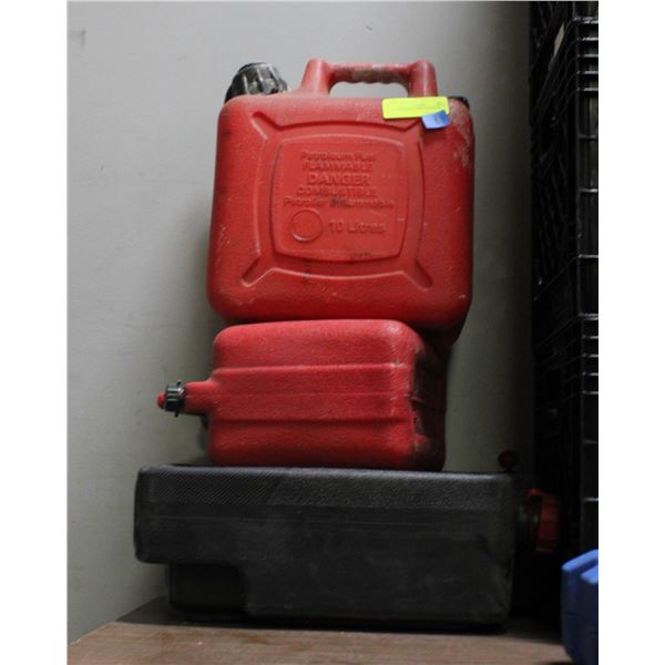 LOT OF JERRY CANS AND MORE