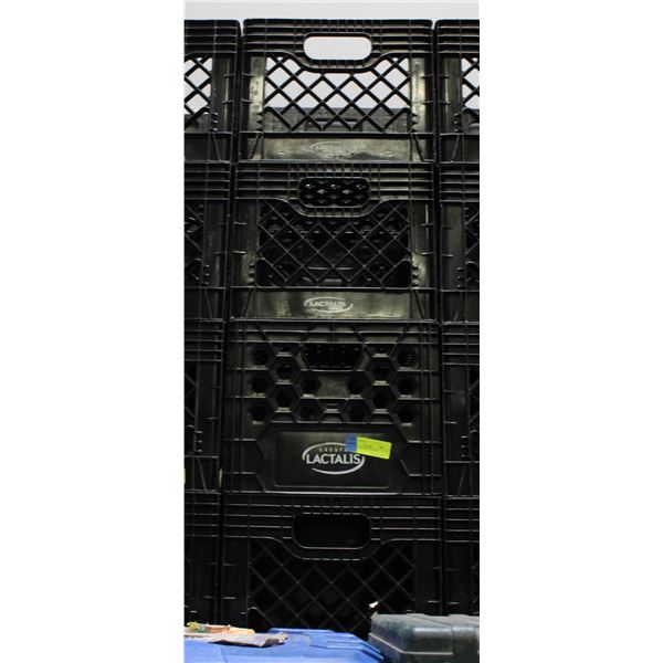 LOT OF FOUR MILK CRATES