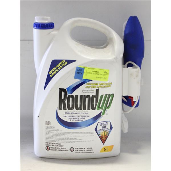 LARGE JUG OF ROUNDUP WEED KILLER