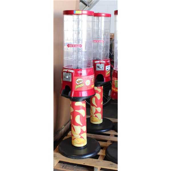 LOT OF TWO PRINGLES SNACK TOWER VENDING MACHINES