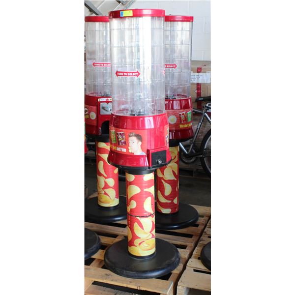 LOT OF TWO PRINGLES SNACK TOWER VENDING MACHINES