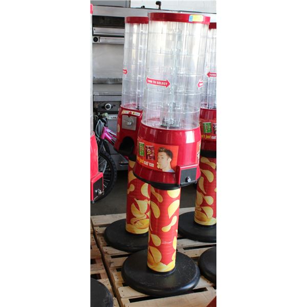 LOT OF TWO PRINGLES SNACK TOWER VENDING MACHINES