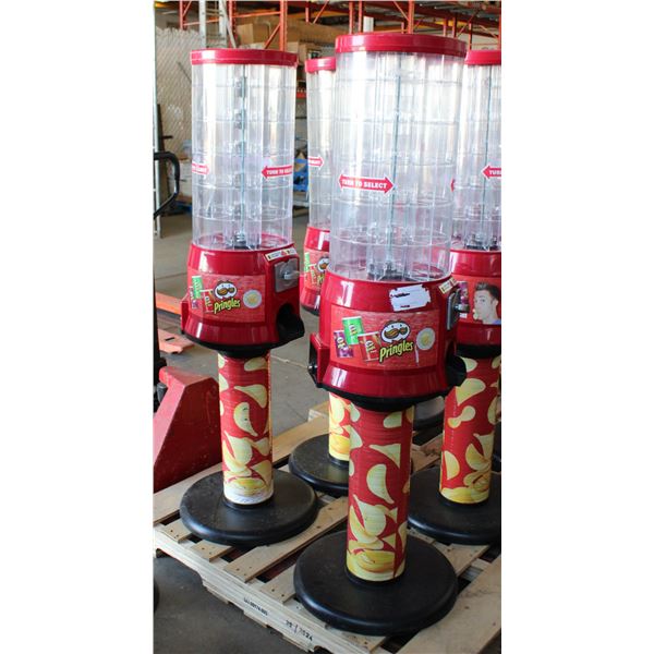 LOT OF TWO PRINGLES SNACK TOWER VENDING MACHINES