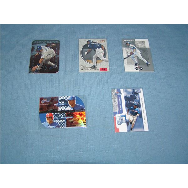 Collection of Alex Rodriguez all star baseball cards