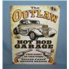 Image 1 : The Outlaw Hot Rod Garage retro style sign