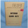 Image 1 : Interior Guard Duty Dept of the Army dated 1950