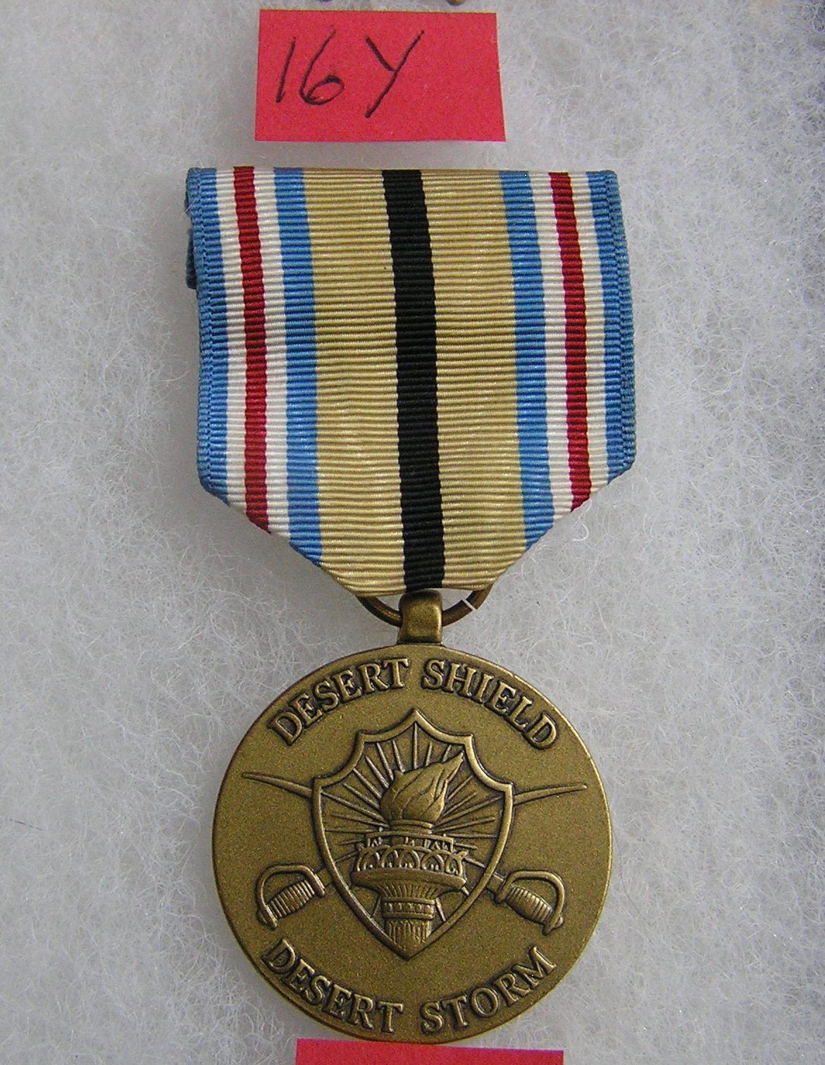 Desert Shield and Desert Storm campaign medal and ribbon
