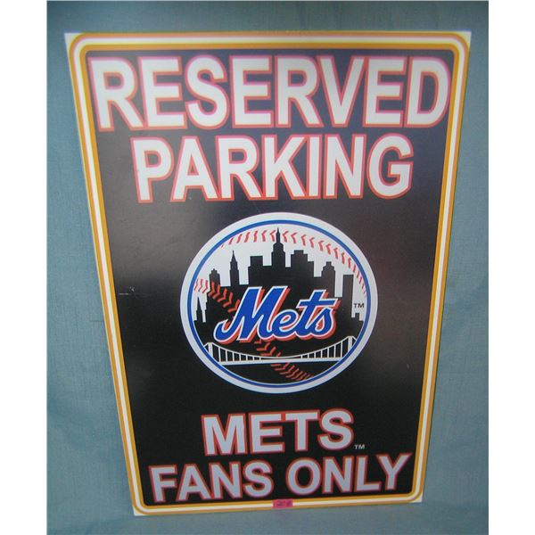 Mets Fans Only retro style advertising sign