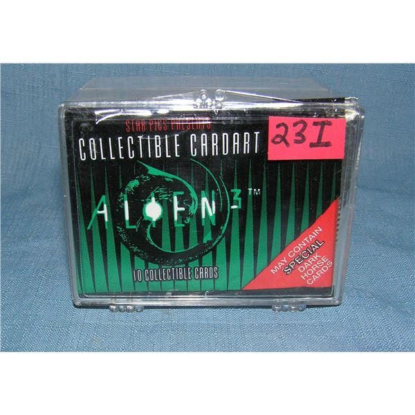 Alien collectors card set
