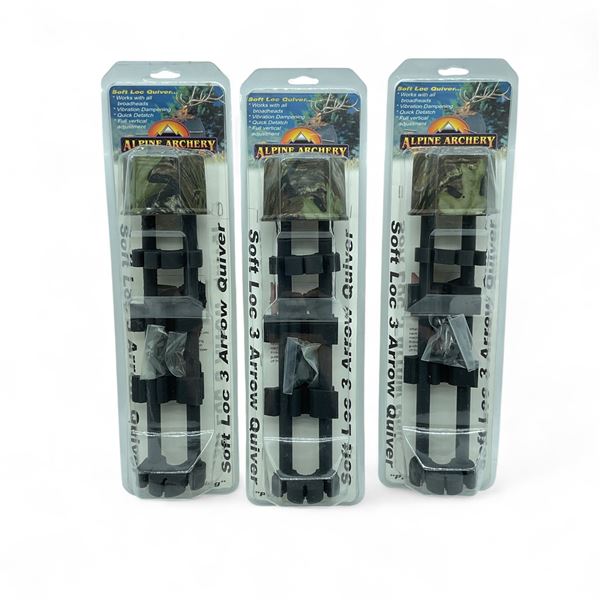 Alpine Archery Soft Loc 3 Arrow Quiver in Camo X 3 Qty