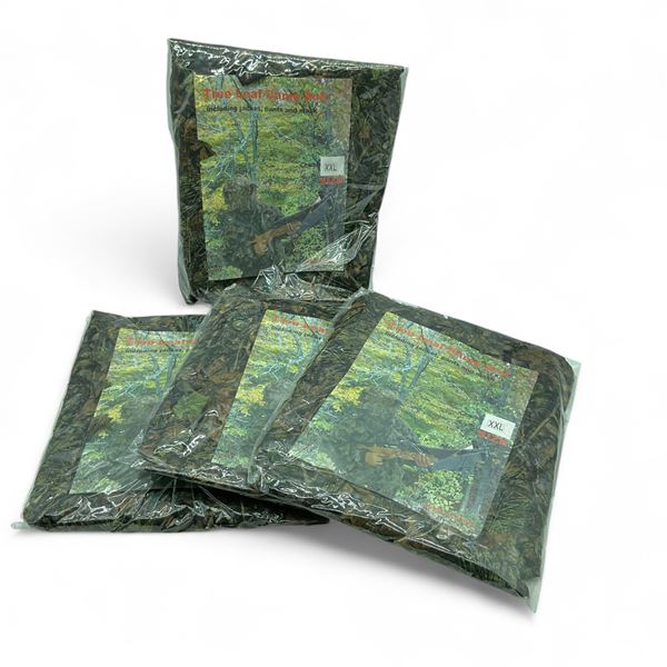 Tree Leaf Camo Suit Size XXLarge X 4 Qty, Includes Jacket, Pants and Mask