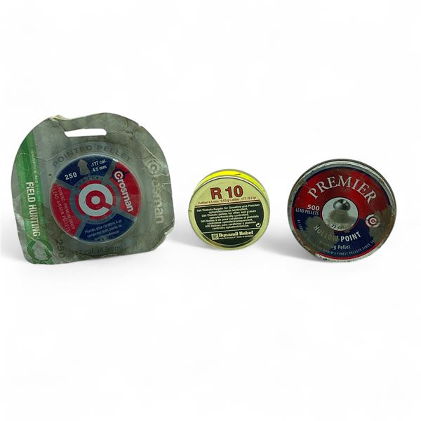 Assorted Airgun Pellets, Approximately 1200 Qty
