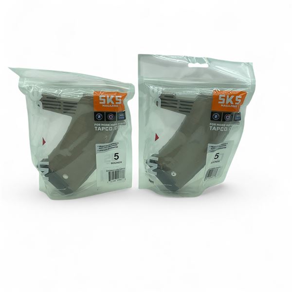 Tapco Intrafuse SKS 7.62 X 39 mm 5 Round Magazine, DE X 2
