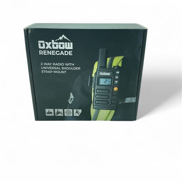 Oxbow Renegade 2-Way Radio with Universal Shoulder Strap Mount, New