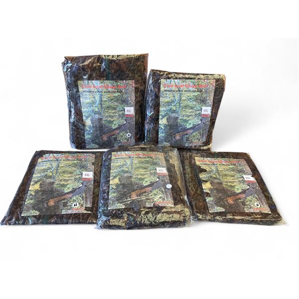 Tree Leaf Camo Suit Size XXLarge X 5, Includes Jacket, Pants and Mask