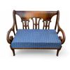 Image 2 : Matching Chair and Settee, Wood and Material