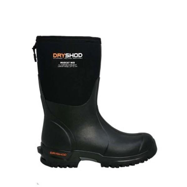 Dryshod Men's Mudcat Mid All-Conditions Boot, Black, Size: 9, New