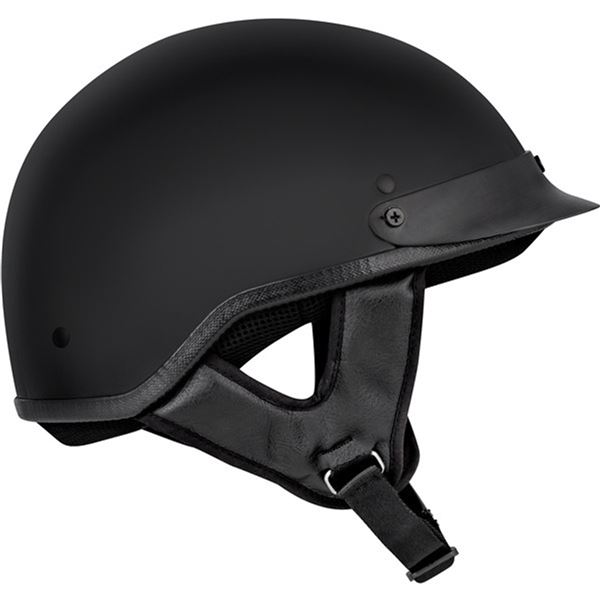 CKX Bullet Half Helmet, Solid Black, Size: Large, New