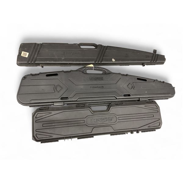Hard Black Gun Cases x3